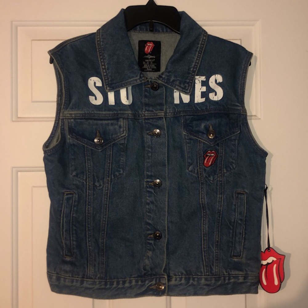 Rolling Stones denim vest